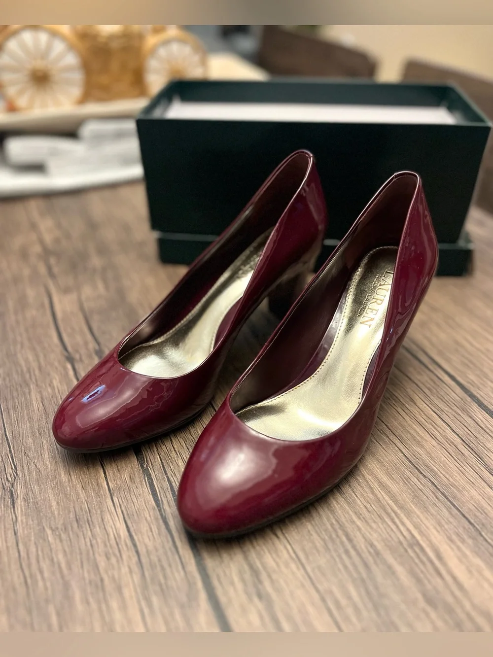 Ralph Lauren Hala Patent Leather Pumps